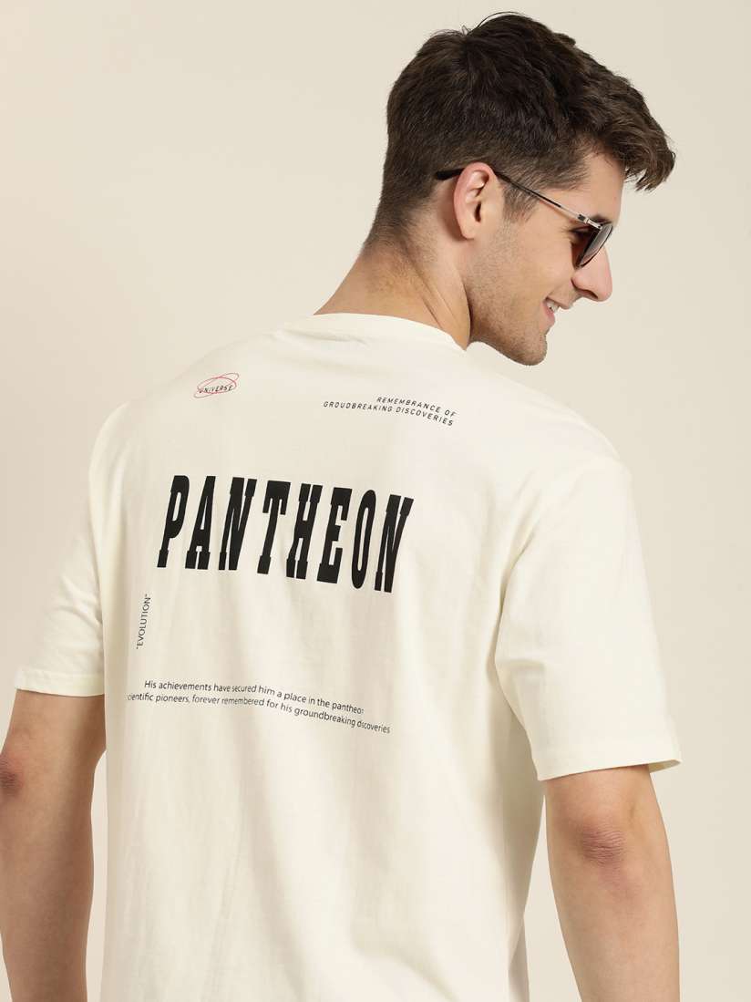 Buy HERE NOW Men Typography Printed Pure Cotton T shirt Tshirts for Men 27069732 Myntra