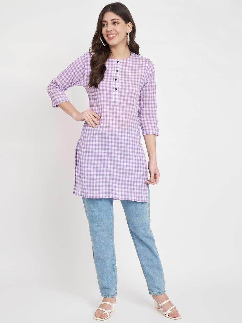 Cotton kurtis myntra hot sale