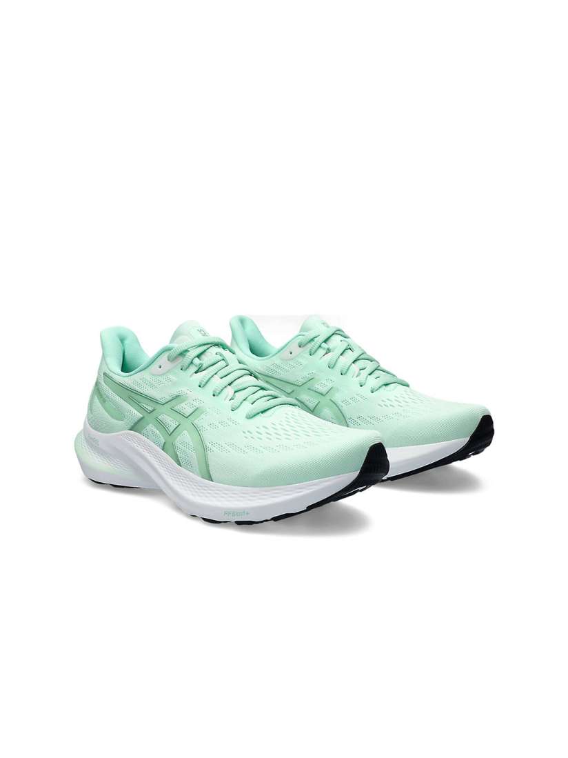Green asics womens running shoes online