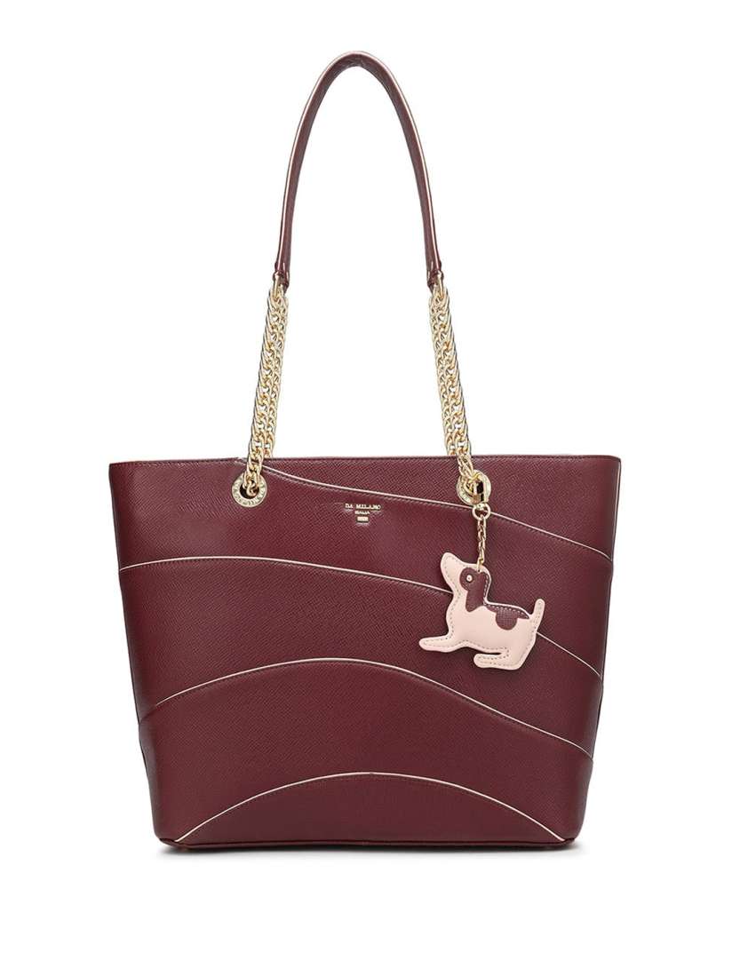 Buy Da Milano Leather Structured Shoulder Bag Handbags for Women 27143654 Myntra