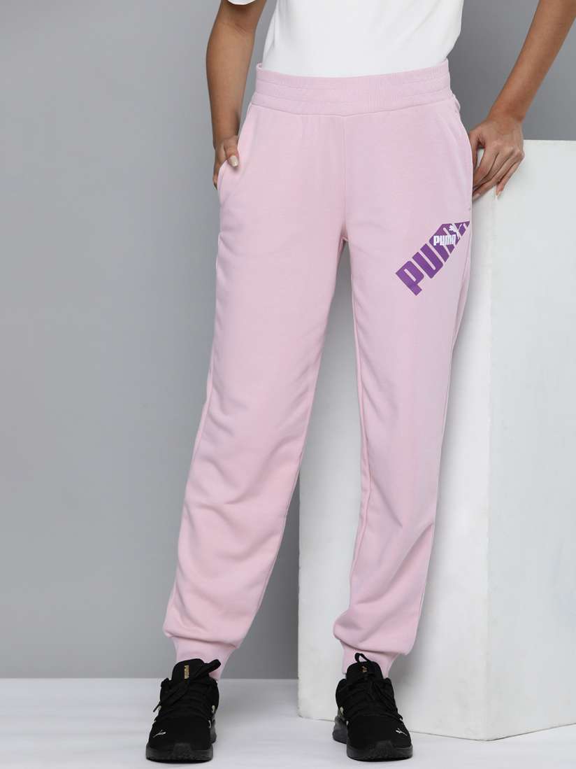 Buy Puma Women POWER Brand Logo Printed Comfort Fit Joggers Track Pants for Women 27156536 Myntra