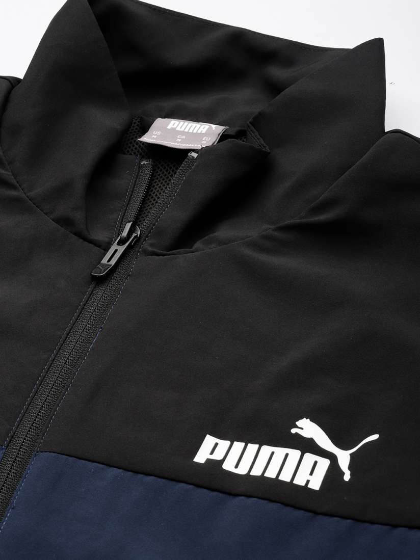 Buy Puma Men Colourblocked Jacket With Joggers Tracksuit Tracksuits for Men 27156926 Myntra