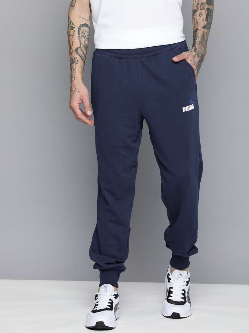 Buy Puma Men Mid Rise ESS 2 Col Logo Joggers Track Pants for Men 27156976 Myntra