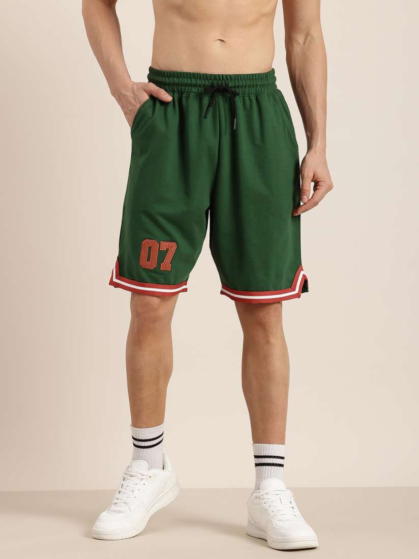 Buy HERE NOW Men Varsity Printed Shorts Shorts for Men 27159514 Myntra