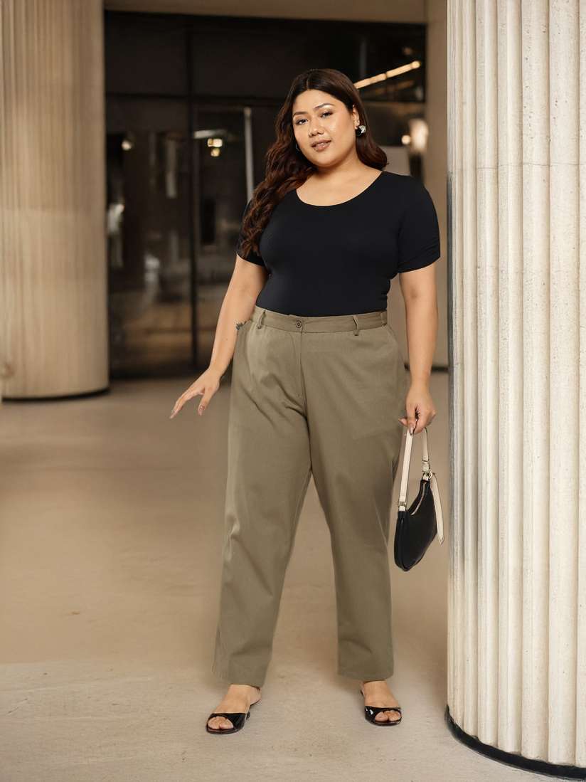 Plus size formal trousers shop