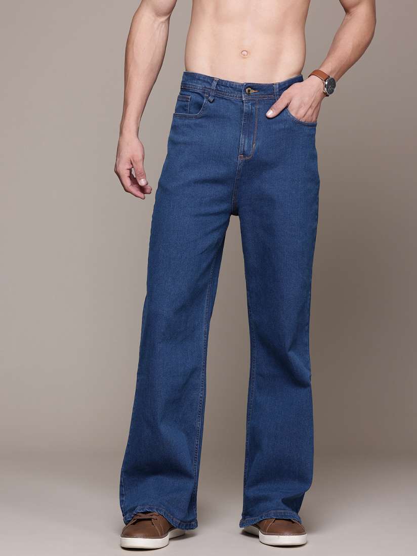 Buy The Roadster Lifestyle Co. Men Loose Bootcut Stretchable Jeans Jeans for Men 27161280 Myntra