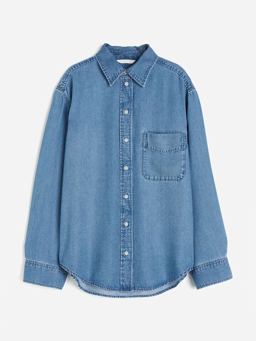 Womens denim shirt h&m online