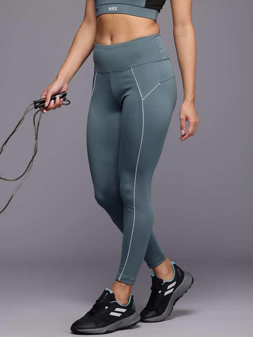 Buy HRX by Hrithik Roshan Women Rapid Dry High Rise Slim Fit Training Tights Tights for Women 27175262 Myntra