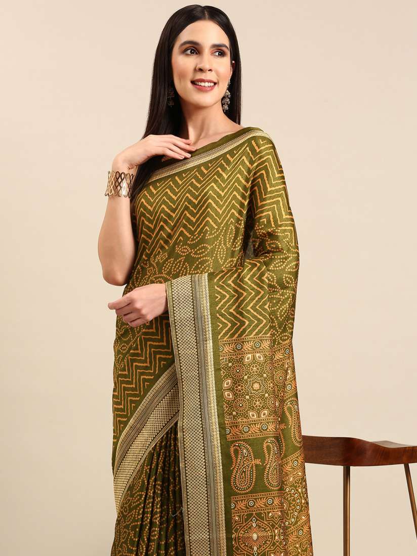 Myntra art silk sarees on sale