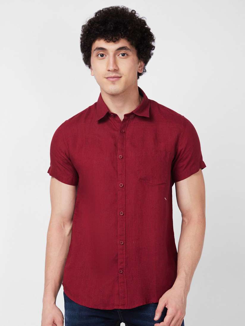 Buy SPYKAR Linen Casual Shirt Shirts for Men 27178760 Myntra
