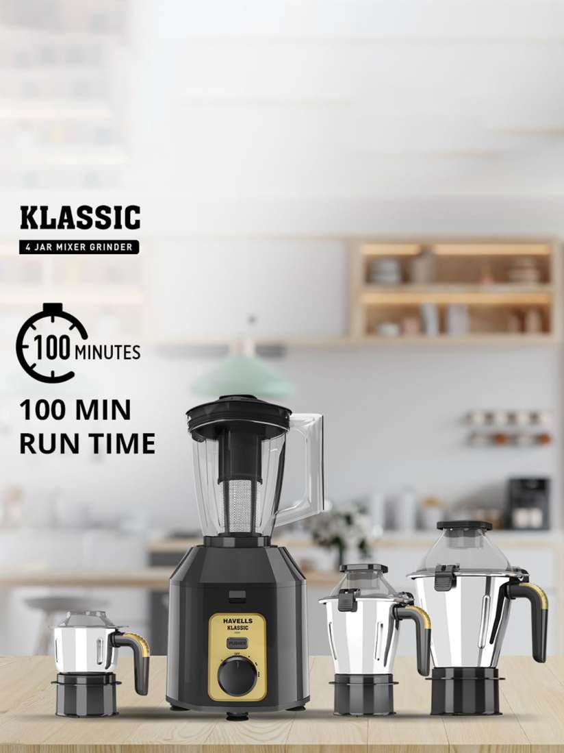 Buy Havells Klassic 1000 Watts 4 Big Sized Jars Heavy Motor Juicer Mixer Grinder Juicer Mixer Grinder for Unisex 27189402 Myntra