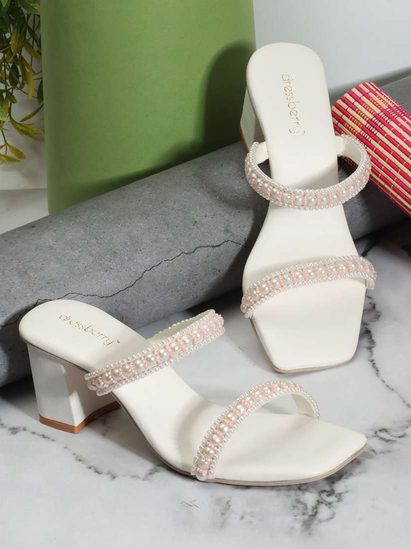 Embellished open toe heels online