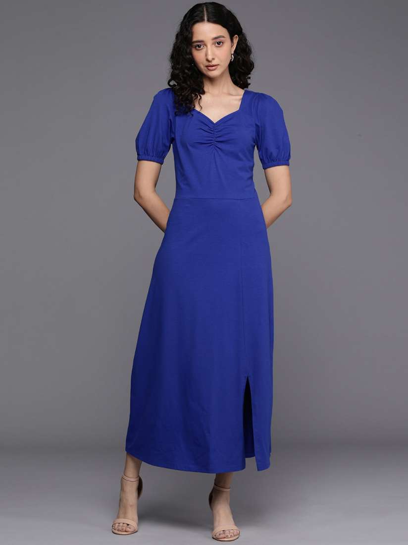 Buy DOROTHY PERKINS Puff Sleeve A Line Maxi Dress Dresses for Women 27195150 Myntra
