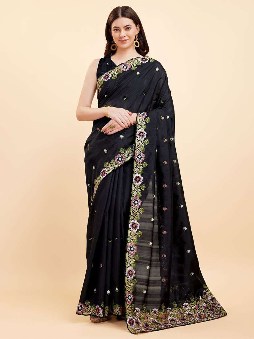 Buy Tasarika Floral Embroidered Pure Silk Saree Sarees for Women 27196768 Myntra