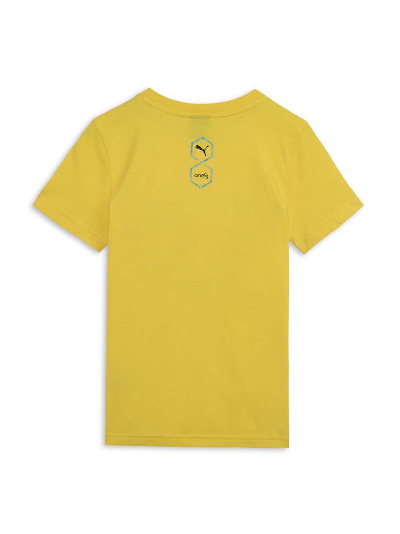 Puma one8 yellow t shirt best sale