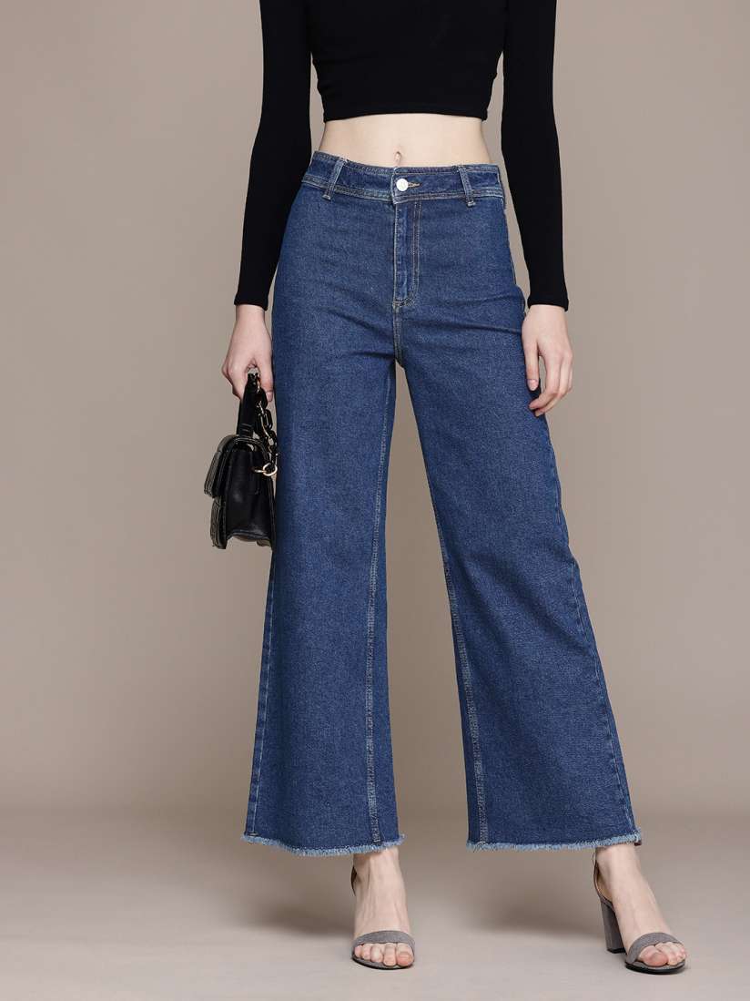 Buy MANGO Women Loose Fit High Rise Light Fade Stretchable Jeans Jeans for Women 27201004 Myntra