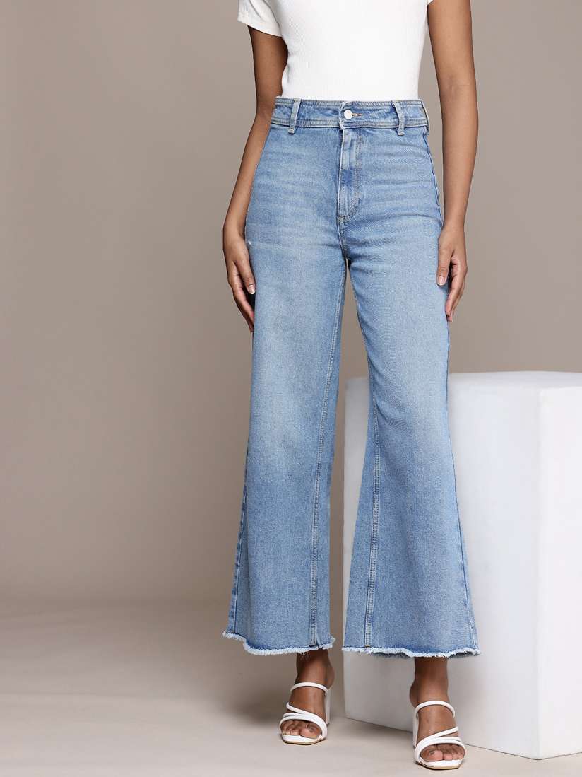Buy MANGO Women Loose Fit High Rise Light Fade Stretchable Jeans Jeans for Women 27201008 Myntra