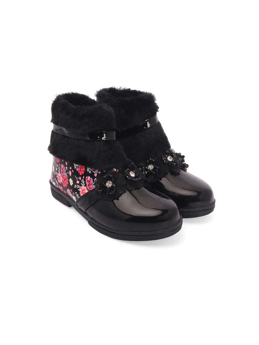 Buy BAESD Girls Printed Round Toe Ankle Length Boots Boots for Girls 27206882 Myntra