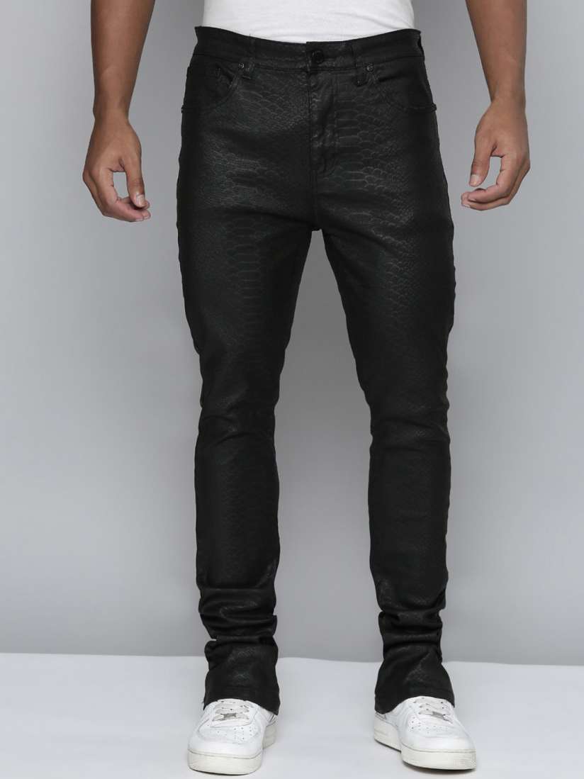 Black jeans men myntra shop