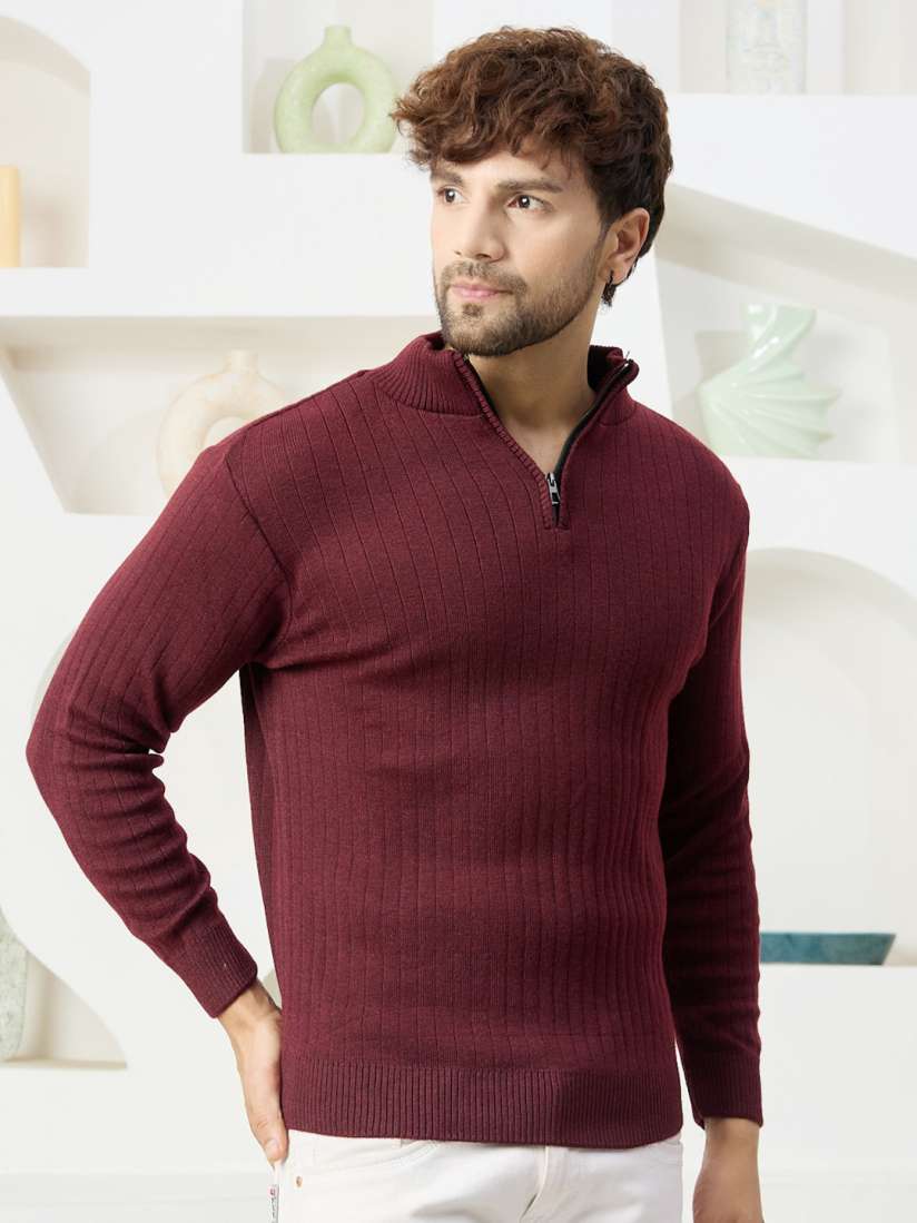 Ribbed pullover sweater store