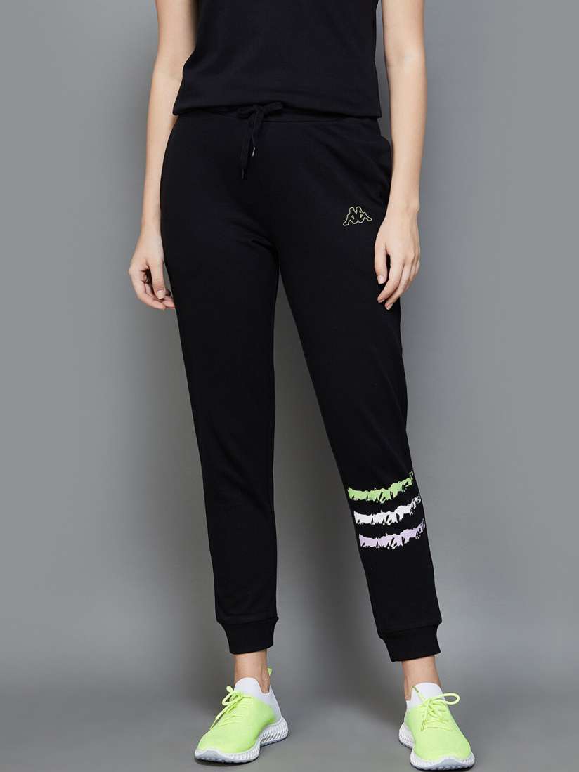 Buy Kappa Women Graphic Printed Mid Rise Sports Joggers Track Pants for Women 27225728 Myntra
