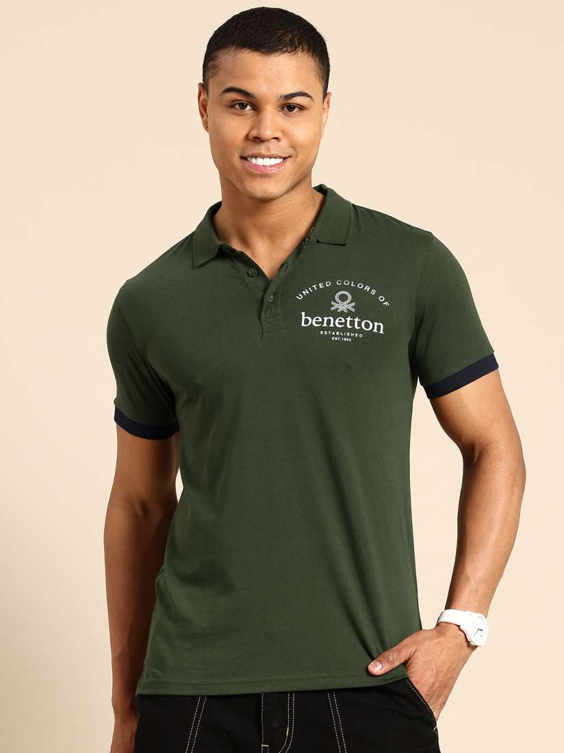 Buy United Colors of Benetton Polo Collar T shirt Tshirts for Men 27226350 Myntra