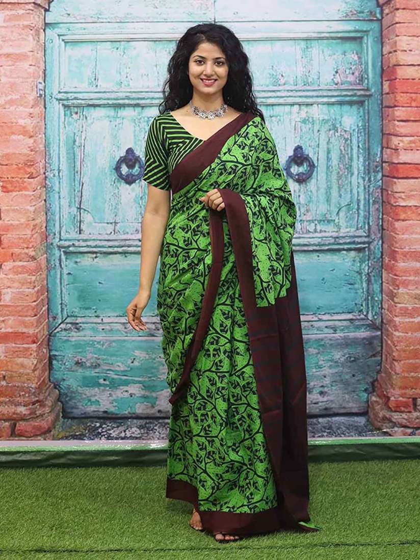 Sanganeri print sarees outlet