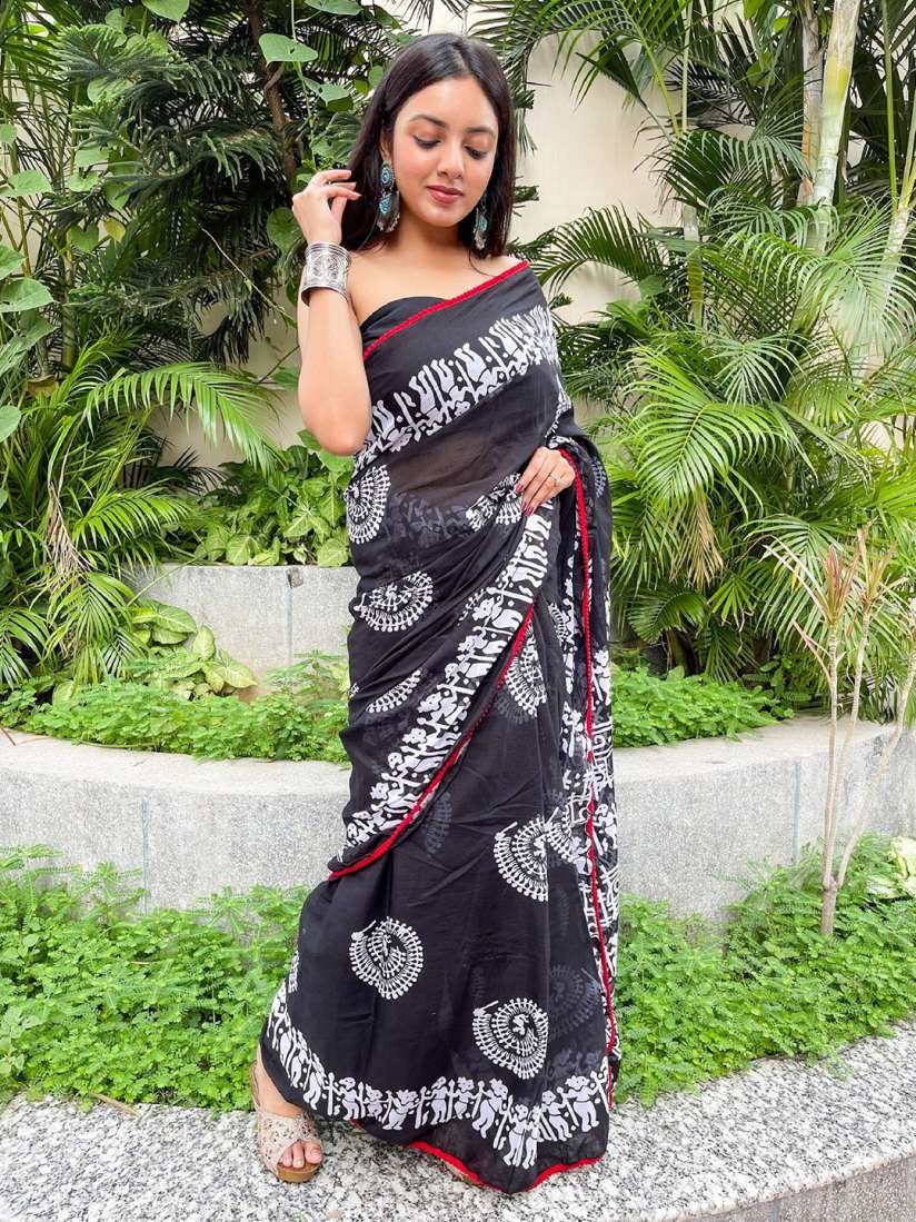 Sanganeri print sarees shop