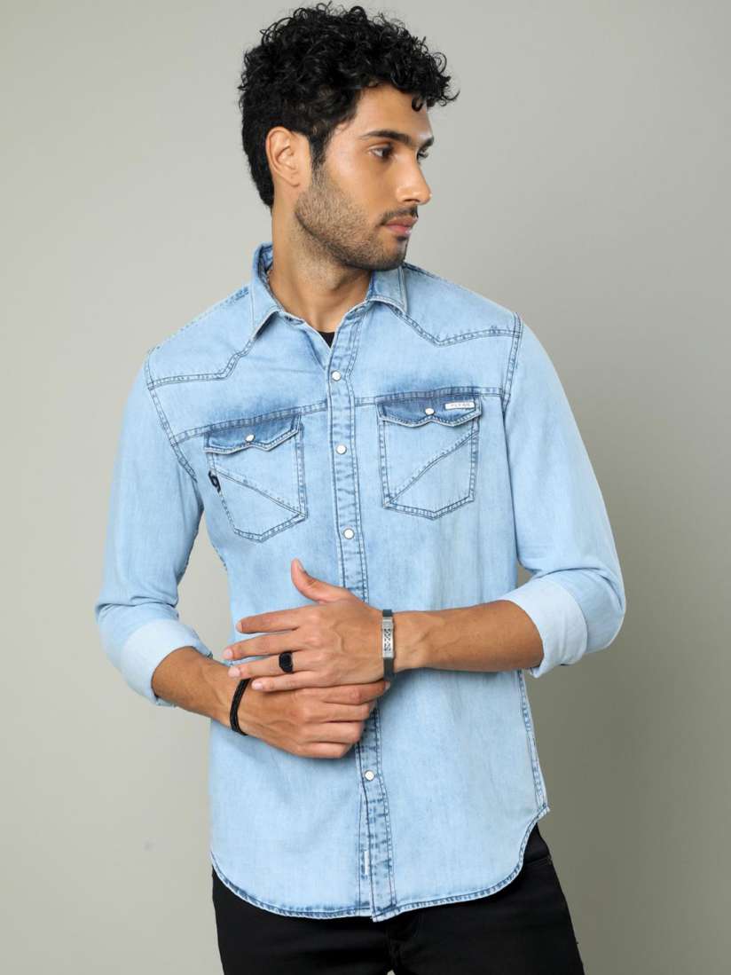 Jeans shirt myntra on sale