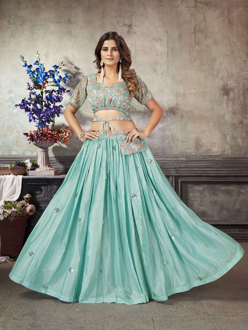 Long flared skirt with crop top outlet