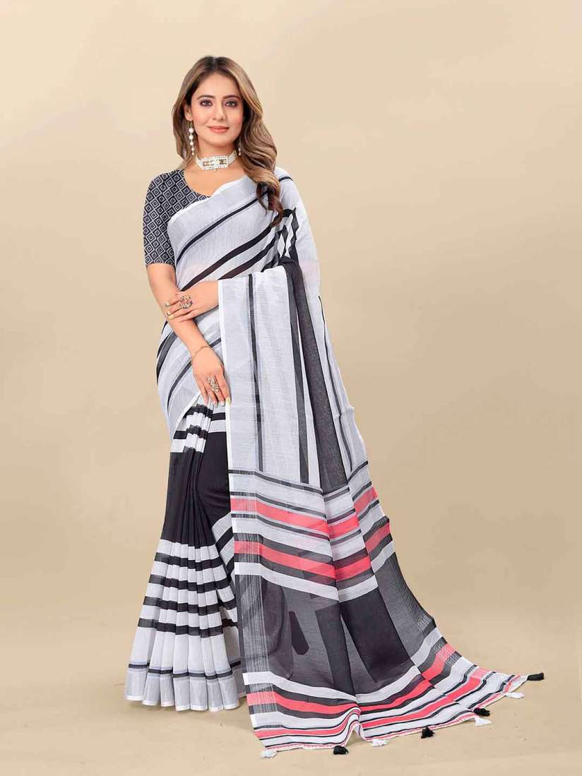 Myntra linen sarees store