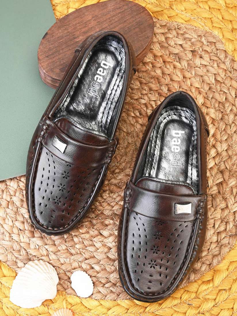 Buy BAESD Boys Laser Cut Lightweight Penny Loafers Casual Shoes for Boys 27253356 Myntra
