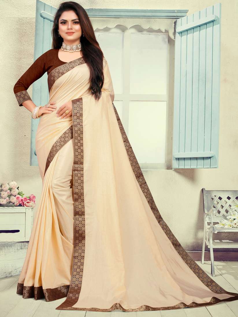 Plain saree in myntra best sale