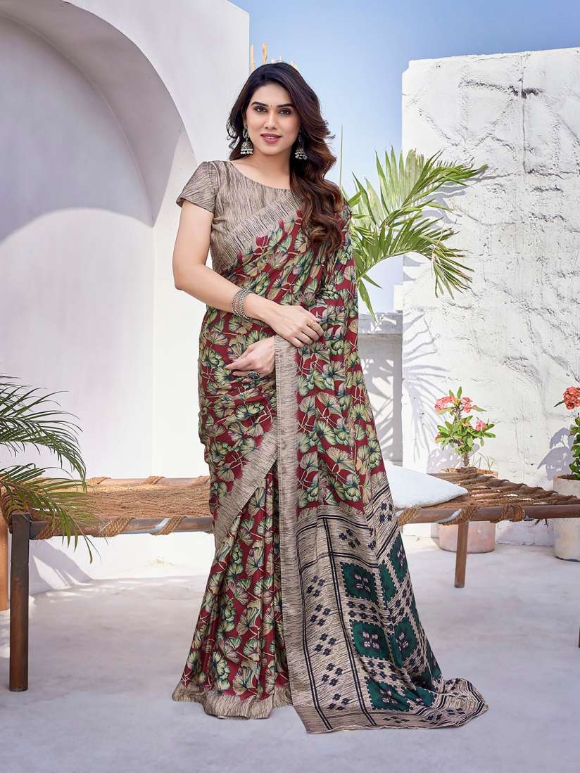 Buy KALINI Floral Printed Saree Sarees for Women 27262994 Myntra