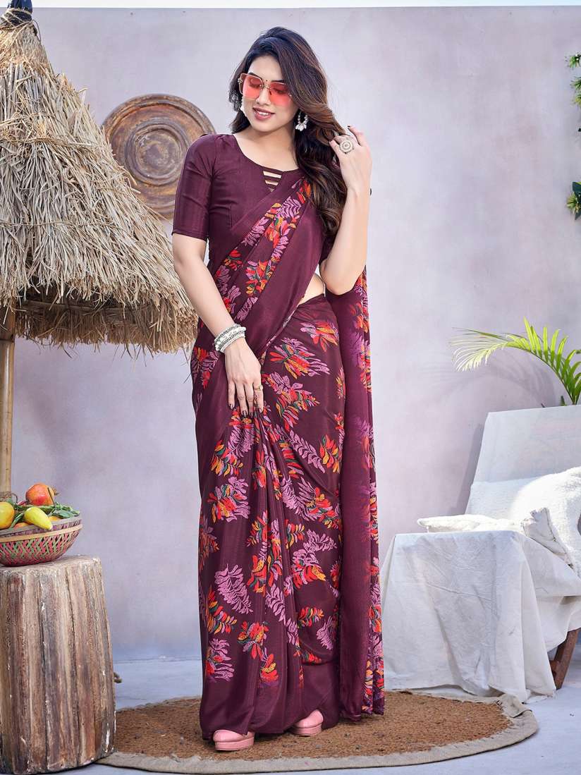 Myntra printed sarees outlet