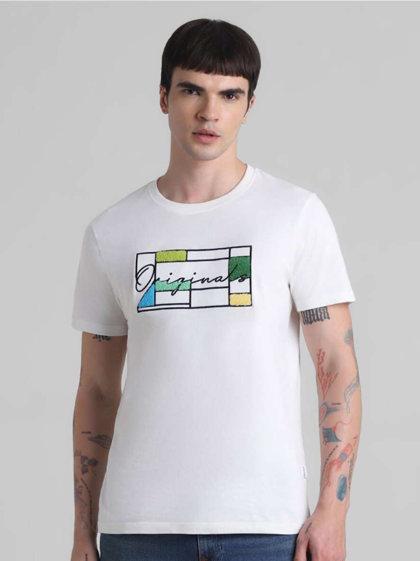 Buy Jack Jones Graphic Printed Pure Cotton T shirt Tshirts for Men 27264164 Myntra