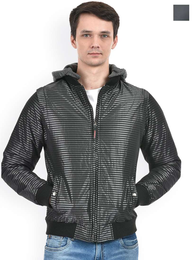 Buy Lawman pg3 Striped Hooded Long Sleeves Reversible Bomber Jacket Jackets for Men 27271796 Myntra