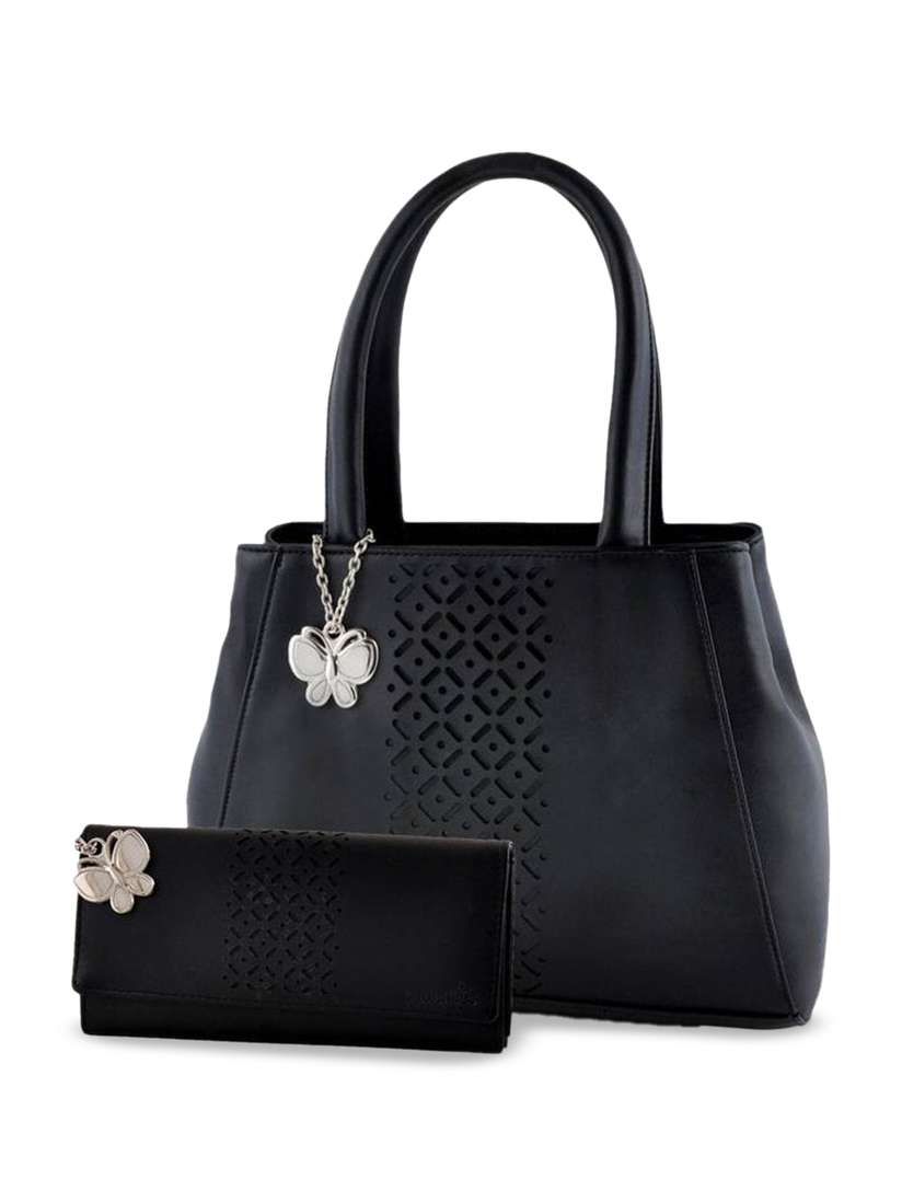 Buy Butterflies Structured Handheld Bag with Wallet Handbags for