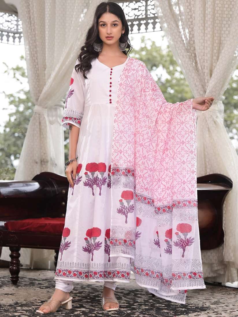 Myntra anarkali cotton kurti discount