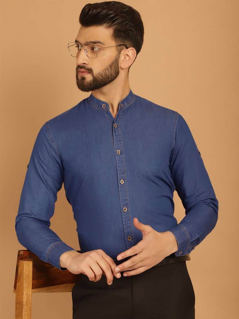 Denim formal shirts top