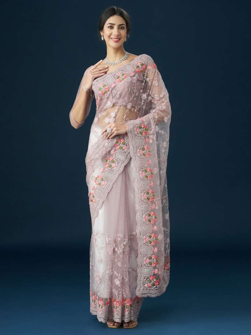 Myntra net saree shop