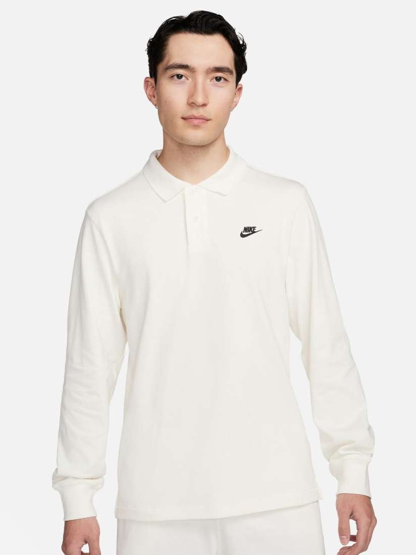 Buy Nike Club Long Sleeves Knit Polo Collar Pure Cotton T Shirt Tshirts for Men 27293046 Myntra