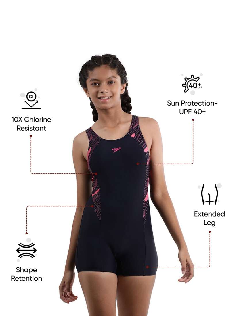 Buy Speedo Girls Printed Legsuit Swimwear for Girls 27296998 Myntra