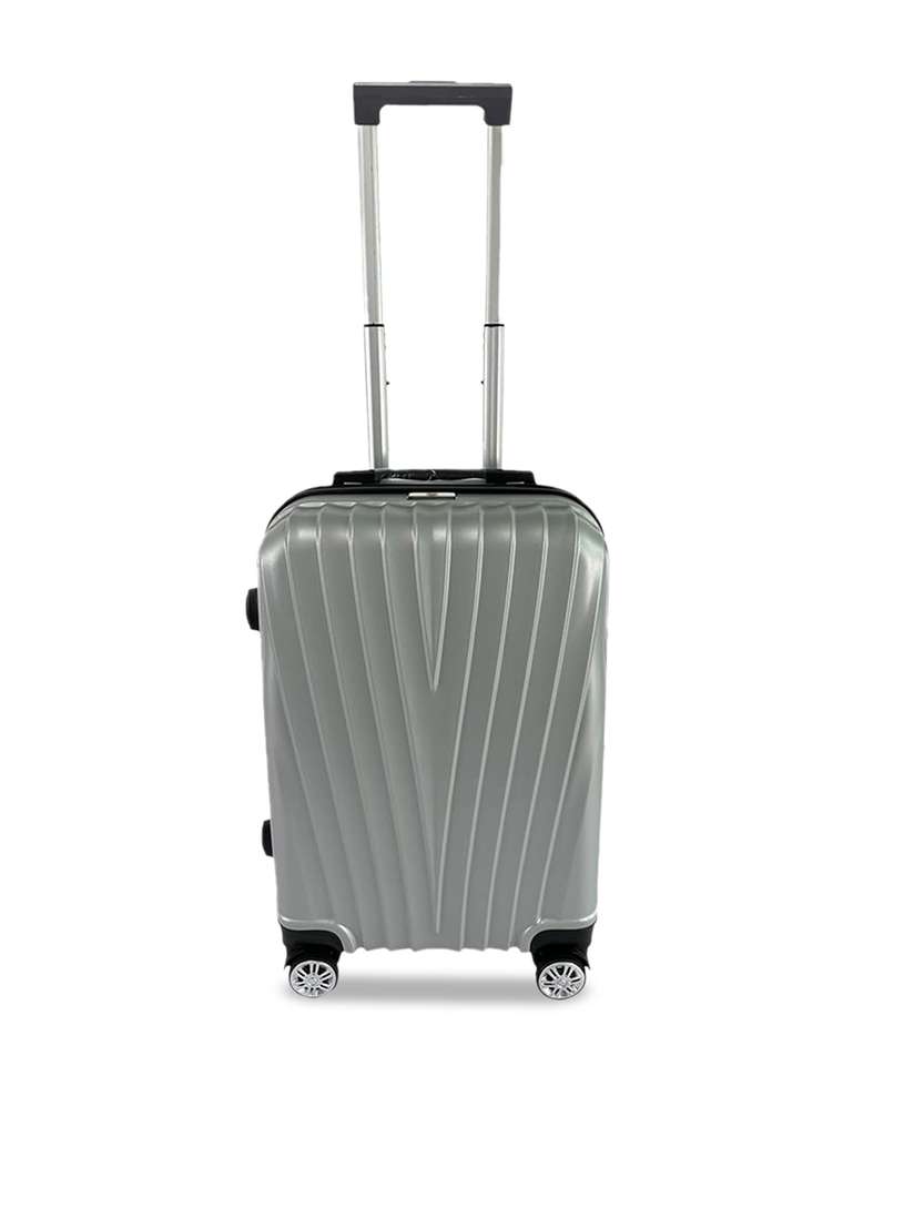 Buy USHA SHRIRAM Textured Hard-Sided Cabin Trolley Suitcase-55cm