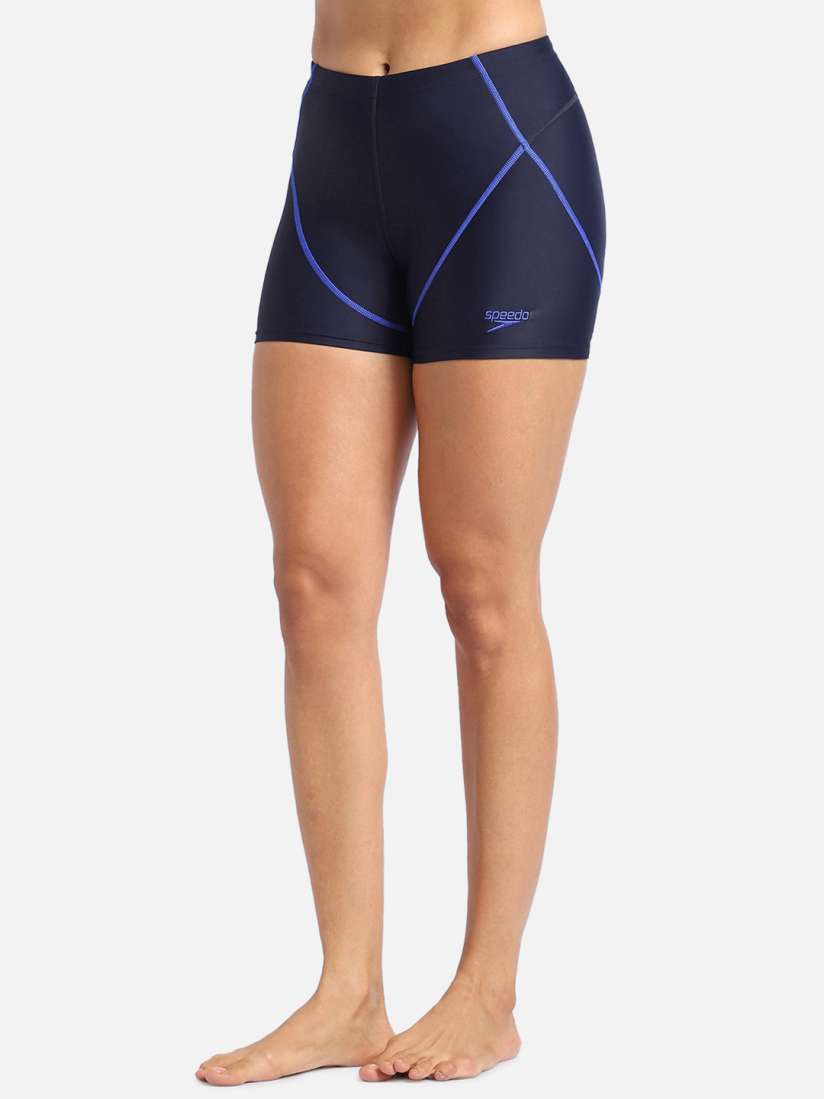 Buy Speedo Women Slim Fit High Waist Swim Shorts Swim Bottoms for Women 27298770 Myntra