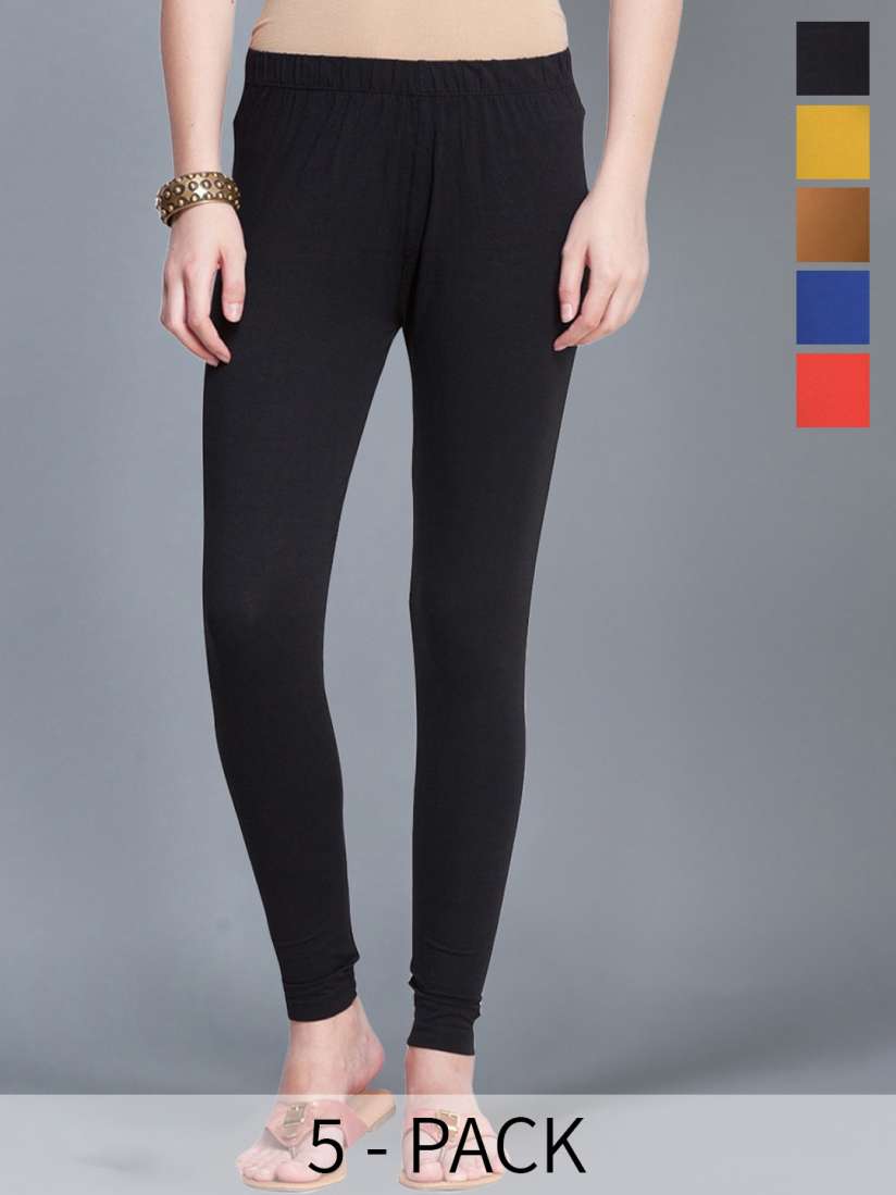 Buy Dollar Missy Pack Of 5 Ankle Length Leggings Leggings for Women 27300632 Myntra