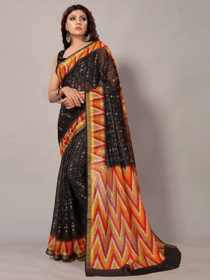 Myntra printed sarees store
