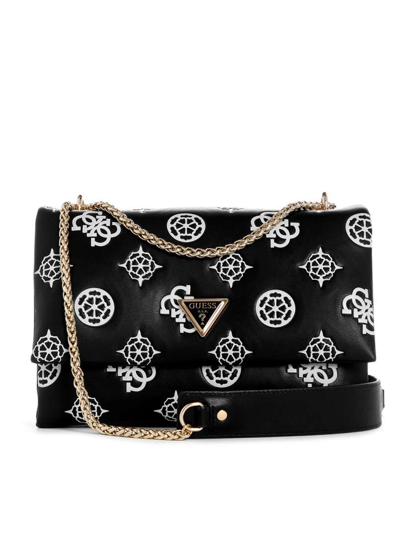 Buy GUESS Brand Logo Textured Structured Sling Bag Handbags for Women 27304530 Myntra
