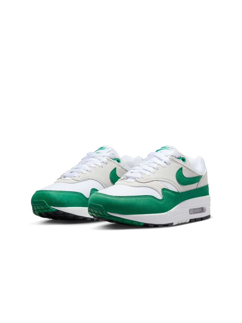 Green and white air max 1 top