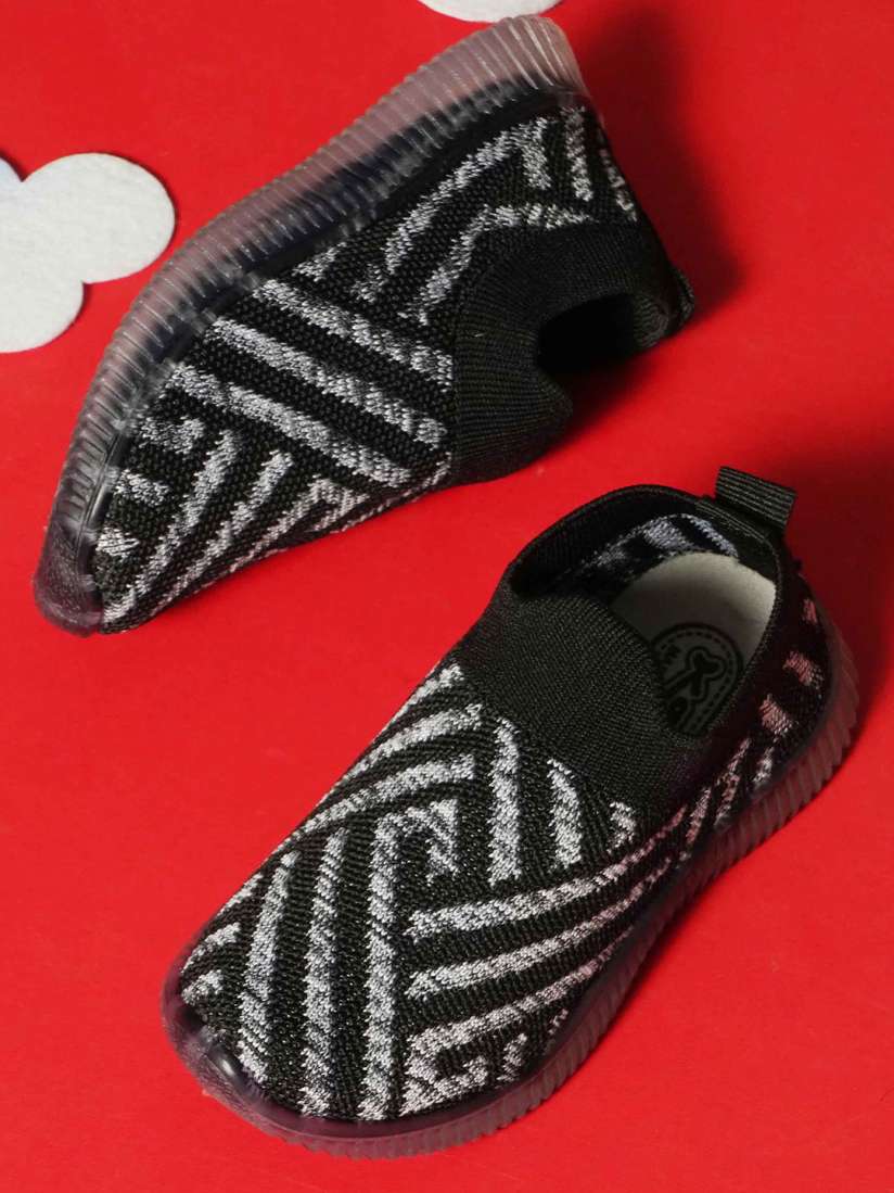 Buy KATS Kids Textured Flyknit LED Mesh Slip On Sneakers Casual Shoes for Unisex Kids 27323572 Myntra